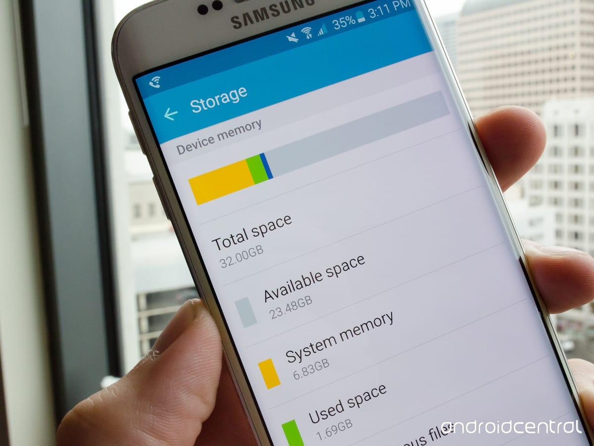 Il Galaxy S6 ha 23.5 GB di memoria libera (su 32) - 