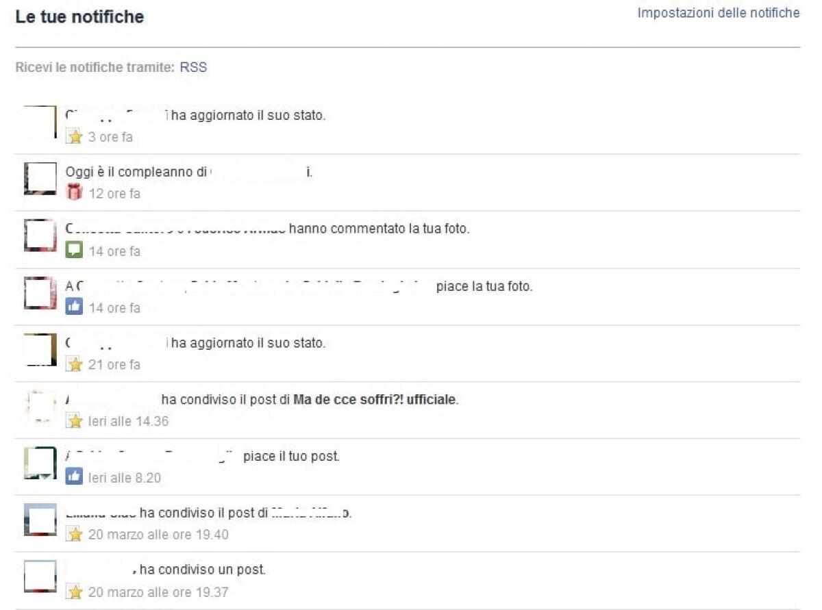 Come creare un Feed RSS con le nostre Notifiche di Facebook - 