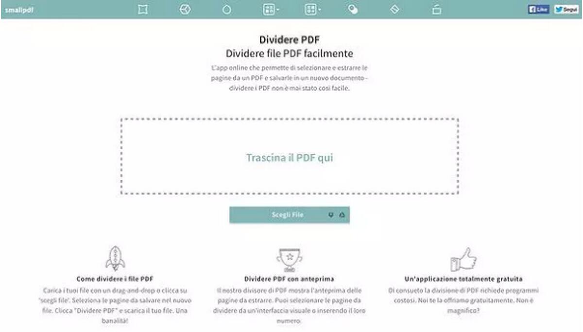 Come dividere un file PDF - 