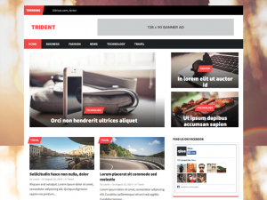 Migliori Temi Wordpress Gratis - Trident Lite
