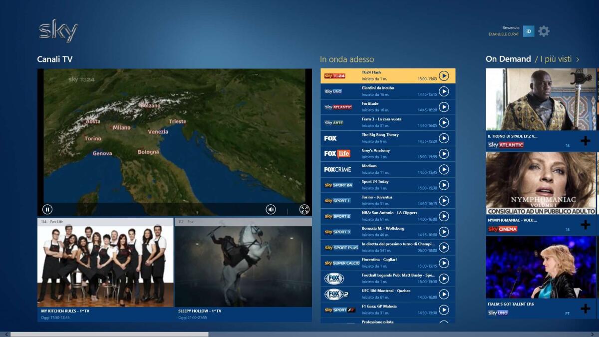 Download Sky Go per Windows 8, PC e tablet - 
