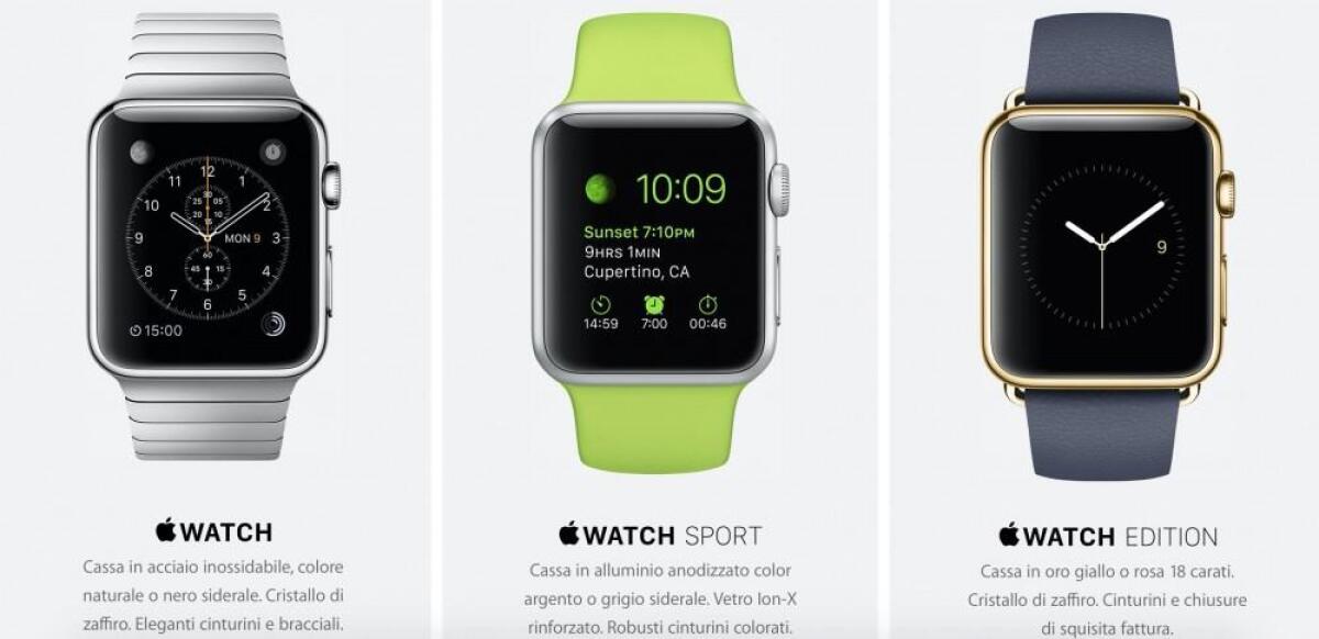 Comandi vocali supportati da Apple Watch - 
