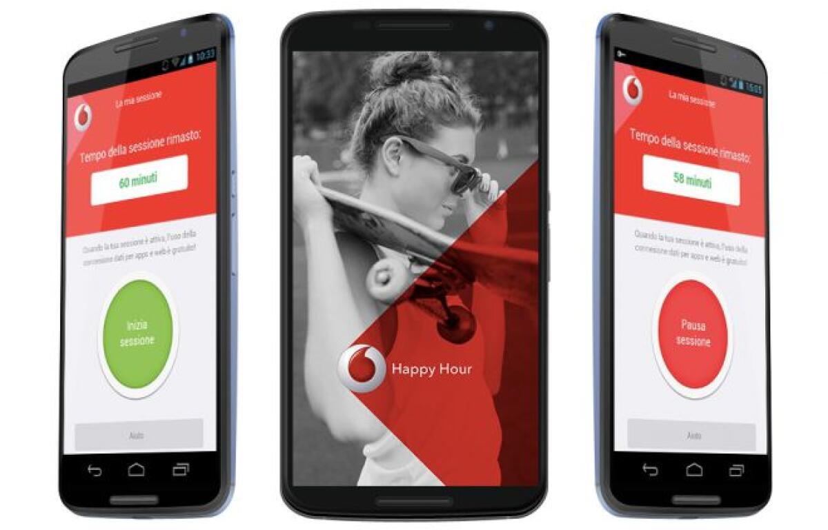 Happy Hour Vodafone: 1 ora di navigazione illimitata a 1€ - 