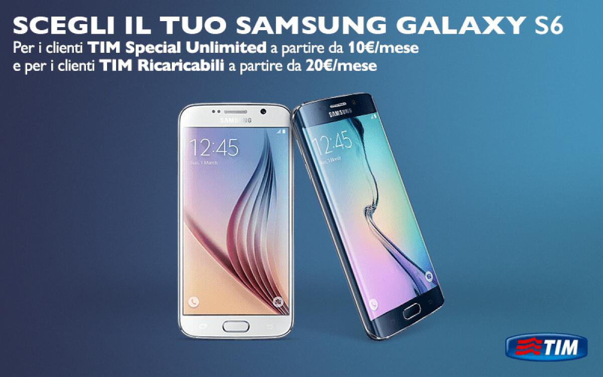 Tariffe TIM per acquistare Galaxy S6 e Galaxy S6 Edge - 