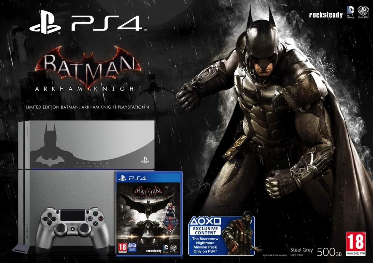 Playstation 4 in versione Batman: Arkham Knight con bundle a tema - 