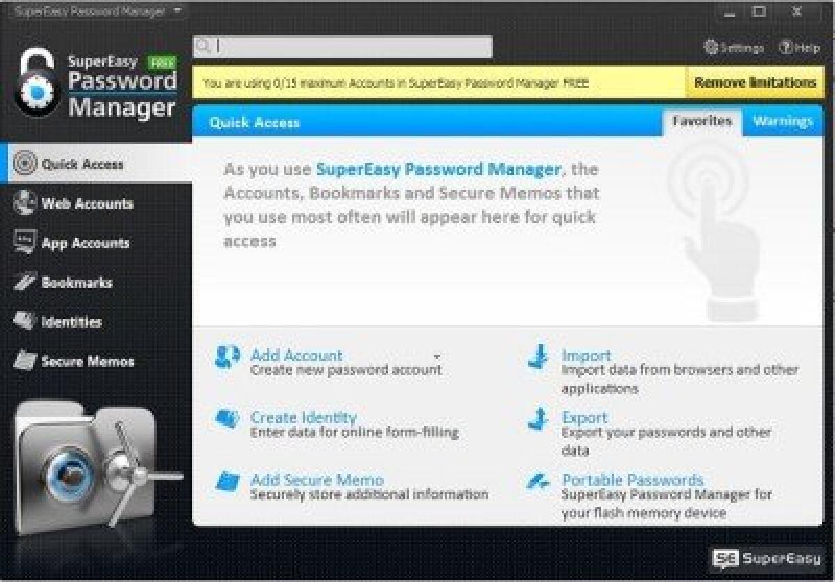 SuperEasy Password Manager: programma per gestire le password - 