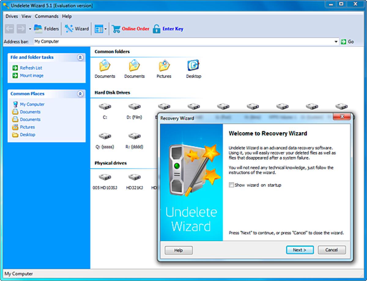 Recuperare File persi o cancellati tramite procedura guidata con Undelete Wizard 5.1 Gratis - 