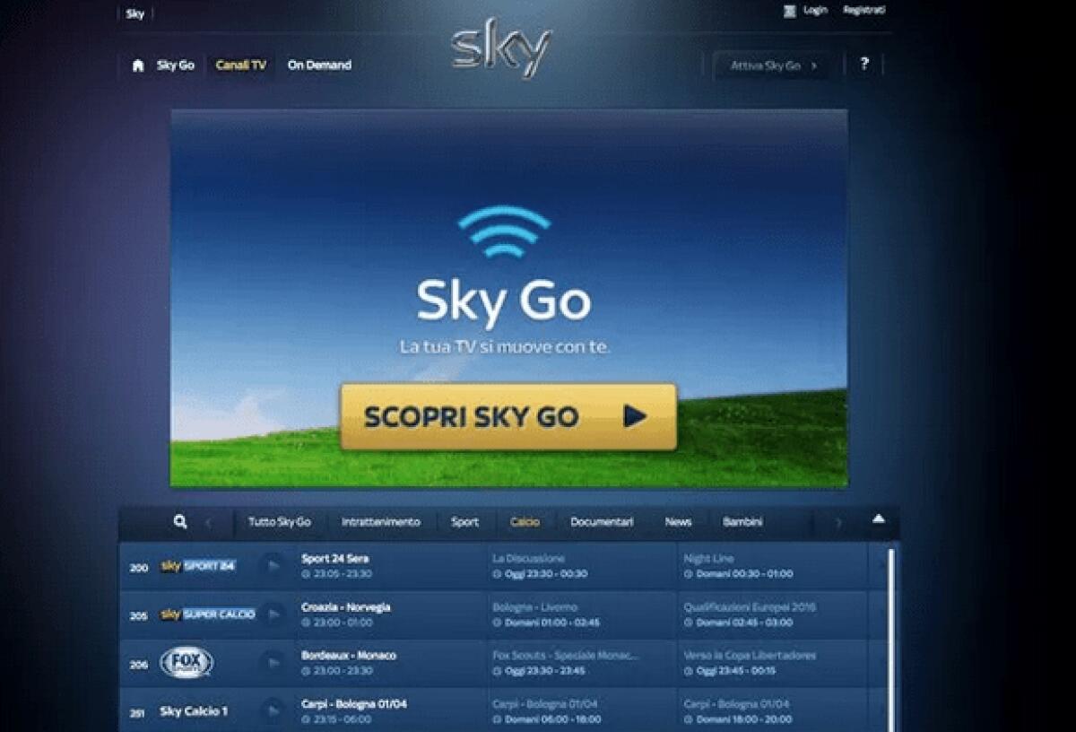 Dove guardare partite in streaming - 