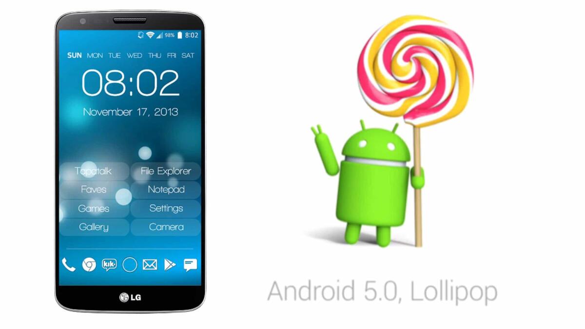 Disponibile al download la rom Android Lollipop 5.0.2 Vodafone per LG G2 - 