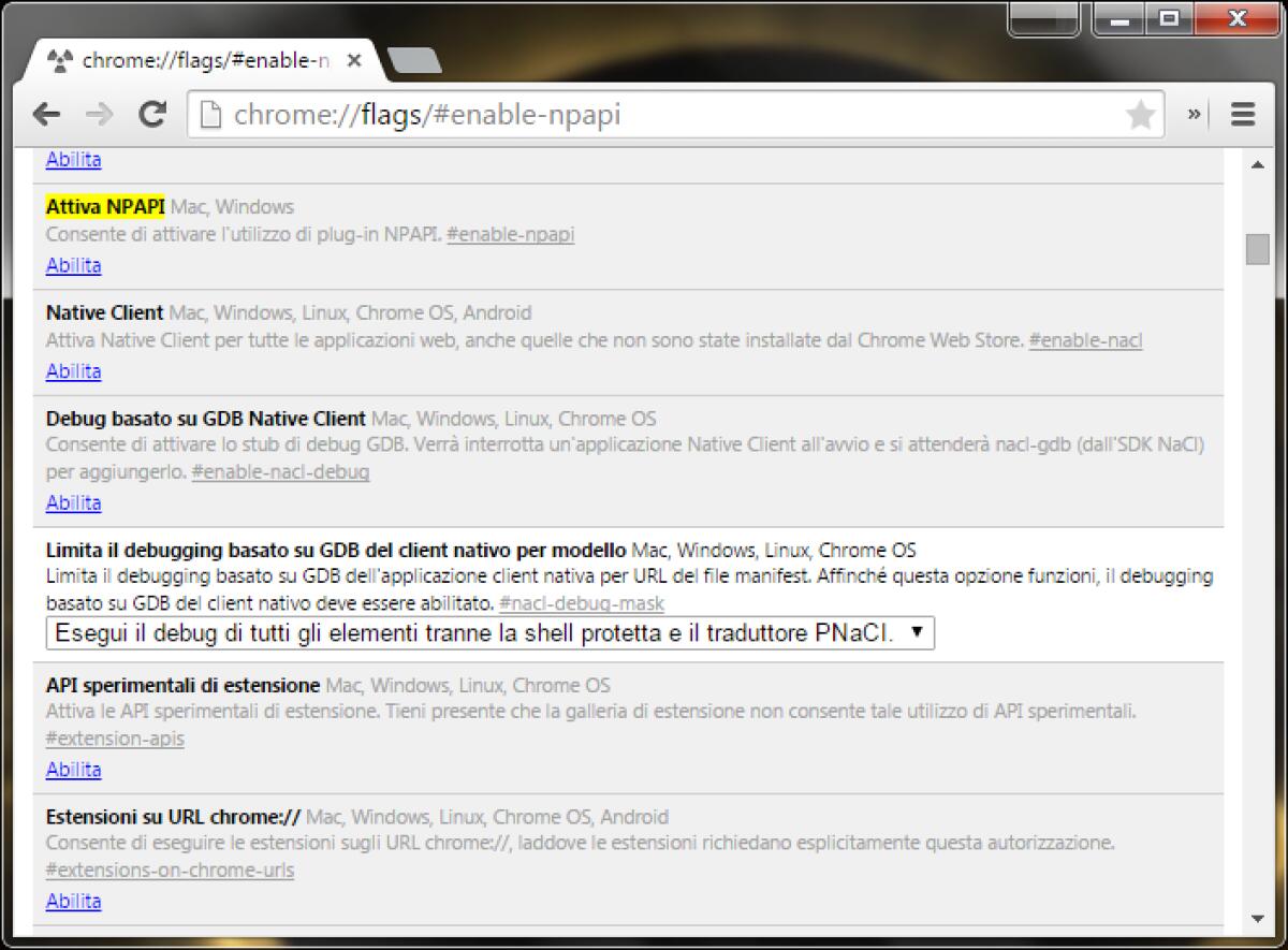 Silverlight, Sky Go, Mediaset Premium non funzionano su Google Chrome - 