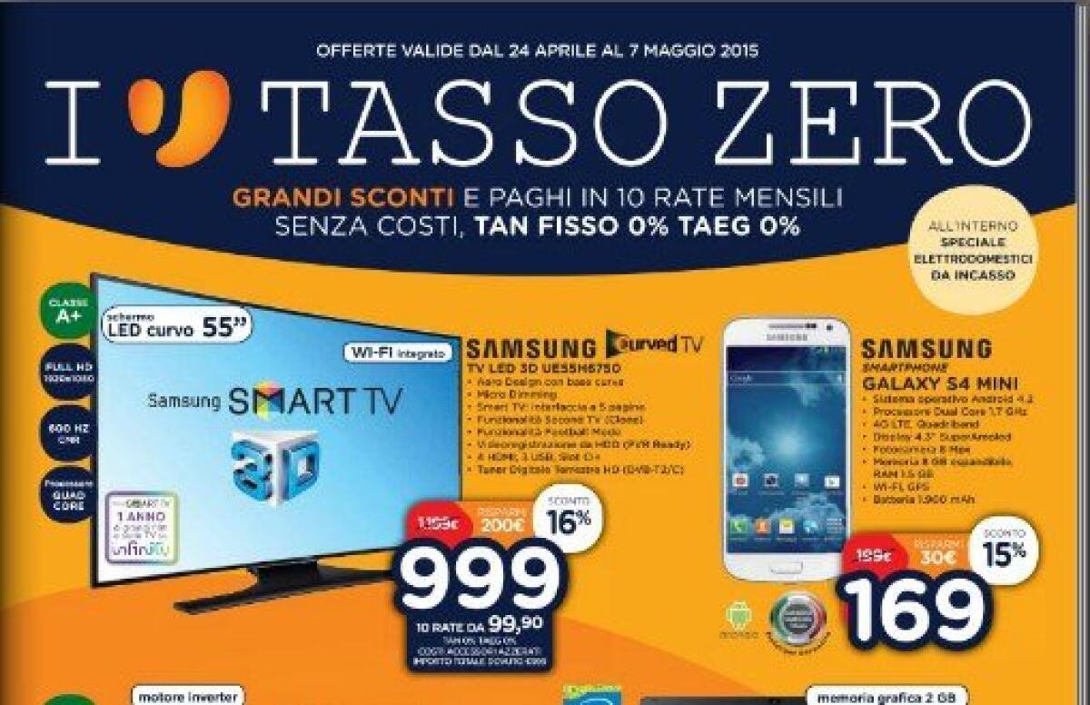 Sfoglia Ultimo Volantino Unieuro con Surface 3 e diversi smartphone Android in offerta - 