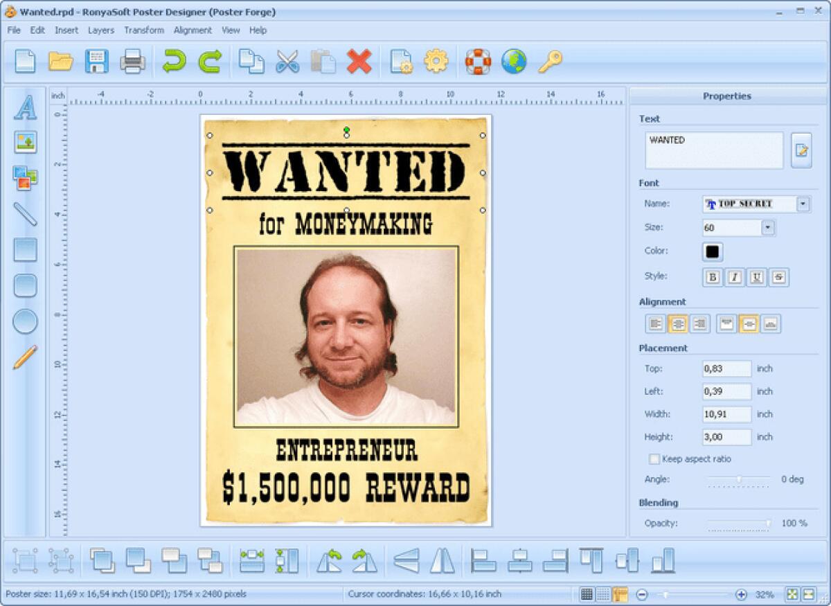 Creare Poster e Banner su Windows con RonyaSoft Poster Designer 2.02 Gratis - 