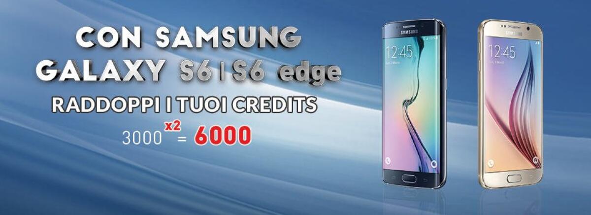 Samsung Galaxy S6: Con Poste Mobile Raddoppi i Credits...Ecco i dettagli dell'Offerta - 