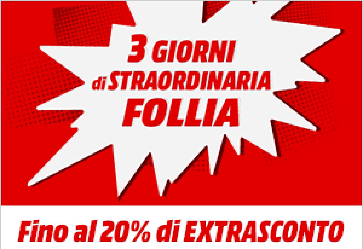 X-Weekend ed Extrasconti da MediaWorld per tanti sconti da non perdere fino al 20% - 