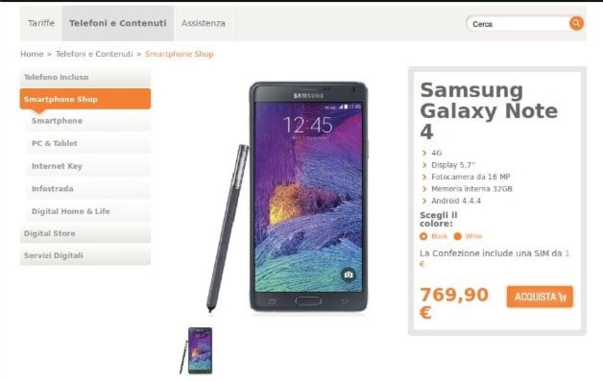 Download Android Lollipop per Galaxy Note 4 Brand Wind - 
