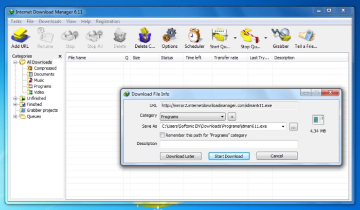 Download Internet Download Manager Portable in Italiano - 
