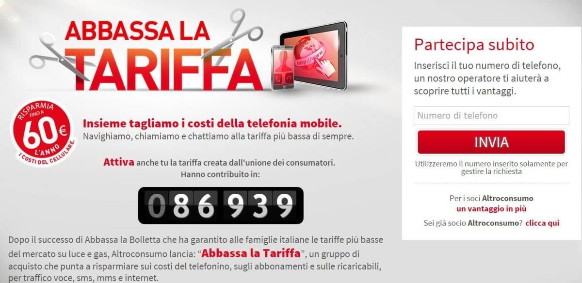 Tiscali si aggiudica l'asta di Altroconsumo per la migliore tariffa per smartphone - 