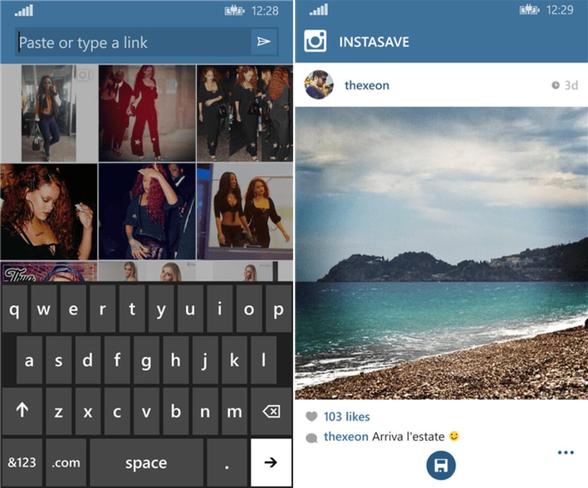 Come salvare e scaricare foto e video da Instagram su Windows Phone - 