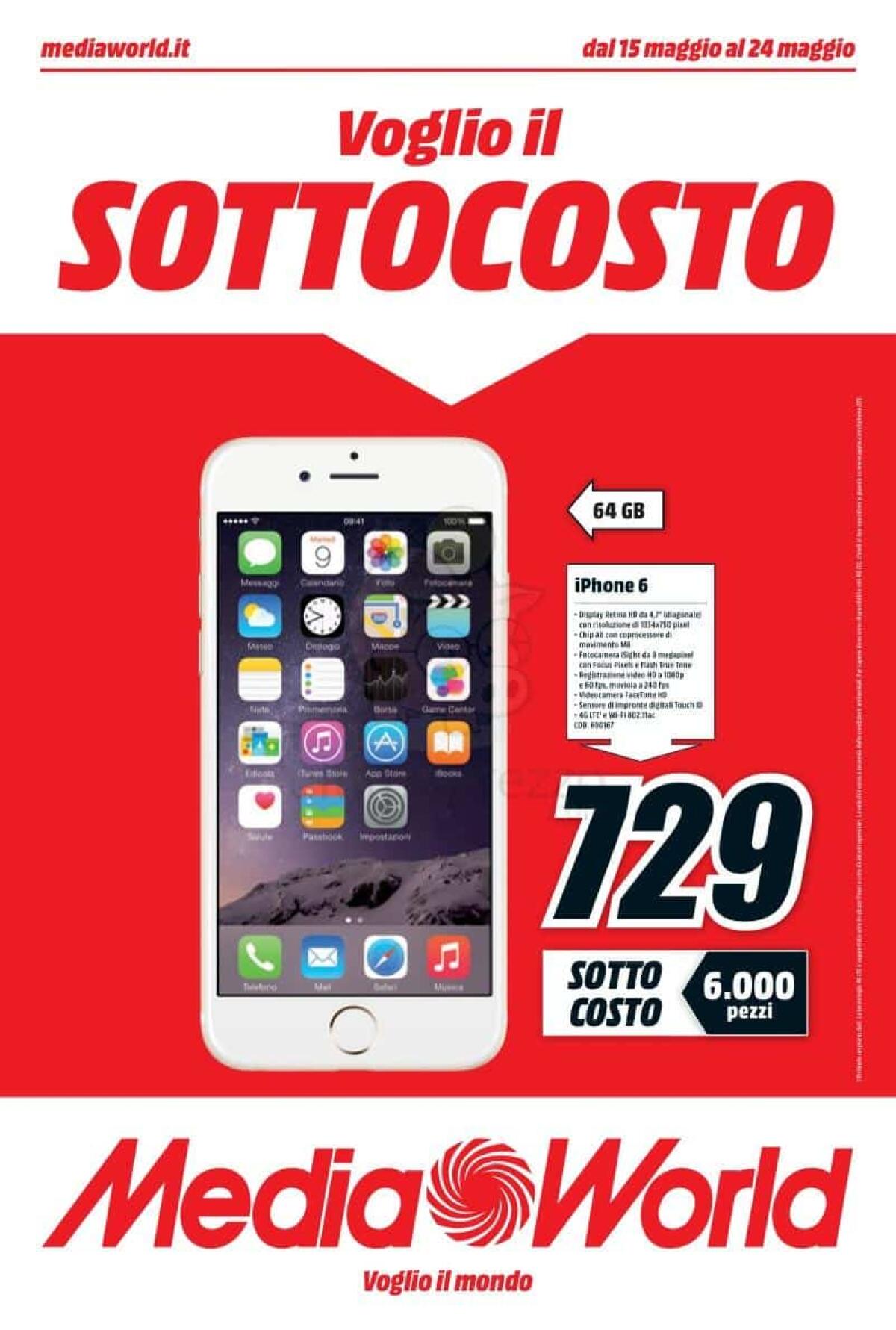 "Voglio il SOTTOCOSTO" nell'ultimo volantino MediaWorld - 