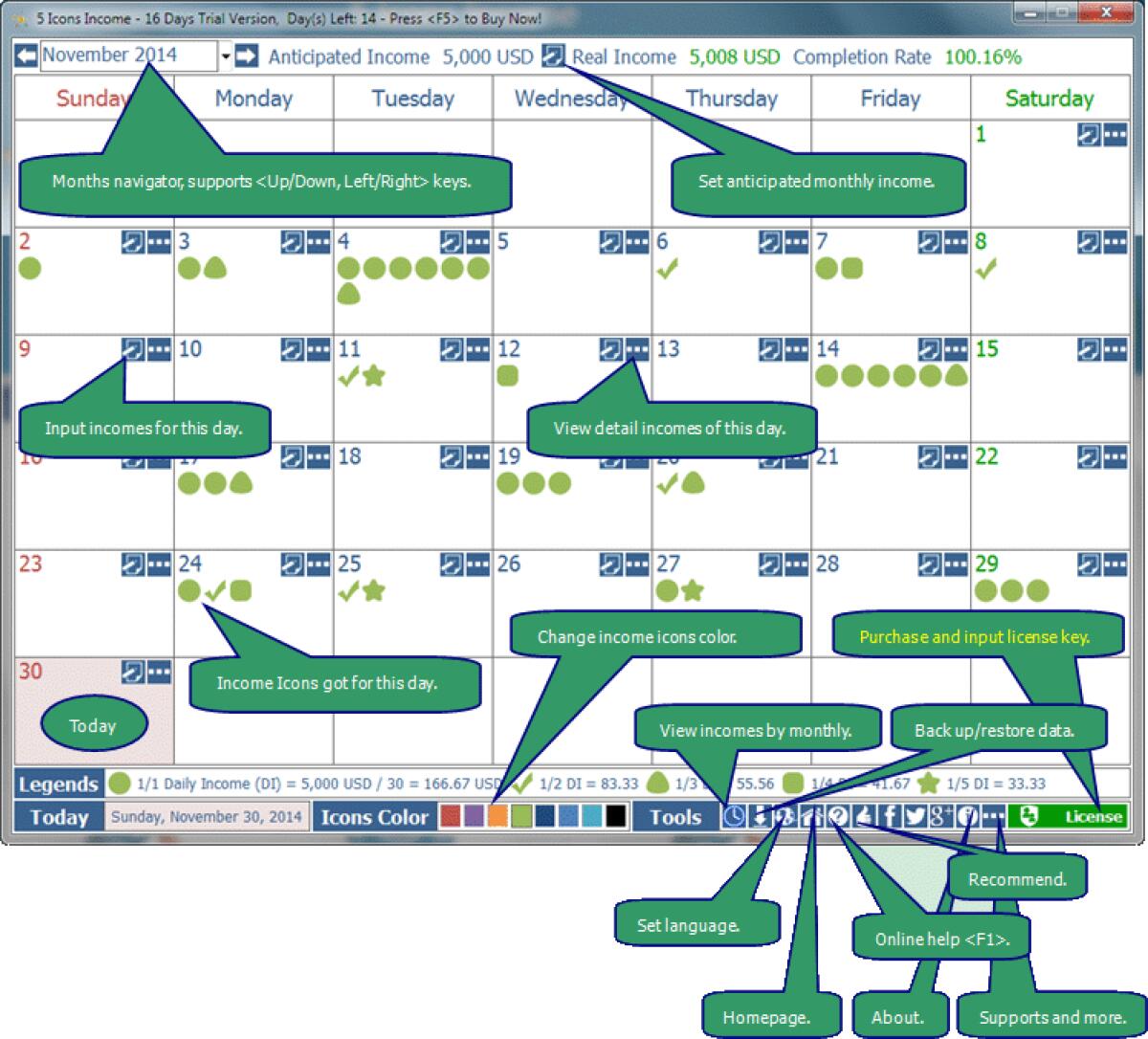 Gestire la contabilità Familiare con 5 Icons Income gratis solo per oggi - 
