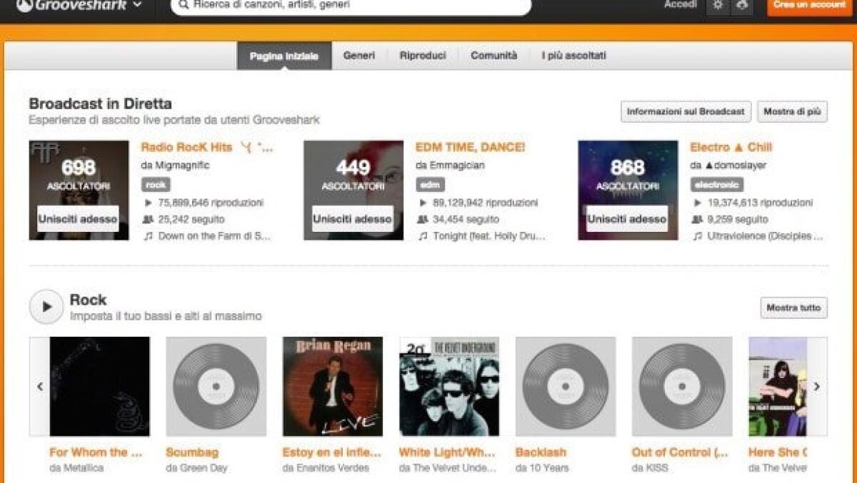 Addio a Grooveshark, costretto a chiudere i battenti - 