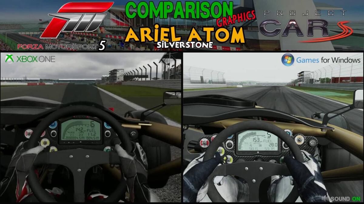 Forza Motorsport 5 vs Project Cars in un video - 