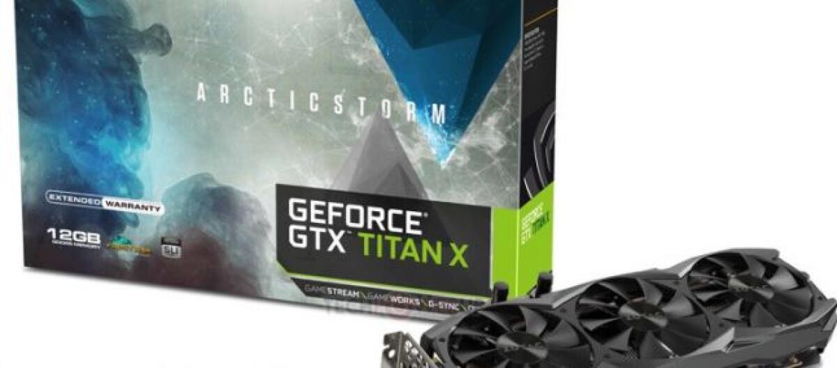 Presentata la Zotac GeForce GTX Titan X Arctic Storm - 