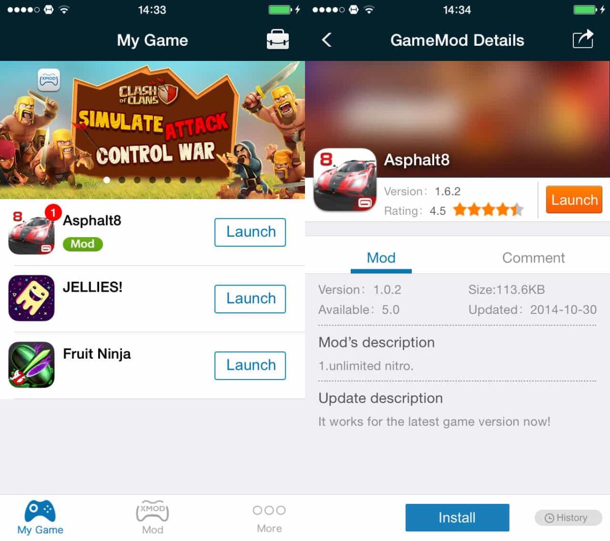 Download XModGames 2.0: trucchi aggiornati per giochi iPhone, iPod, iPad - 