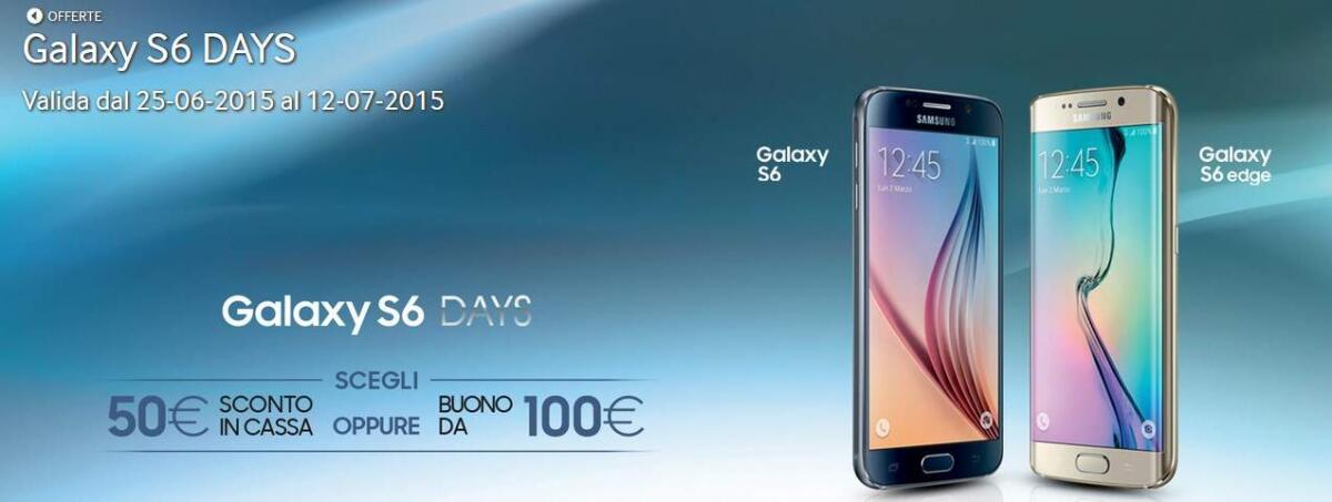 Promozioni Samsung: In regalo uno sconto di 50 euro o buono da 100 euro - 
