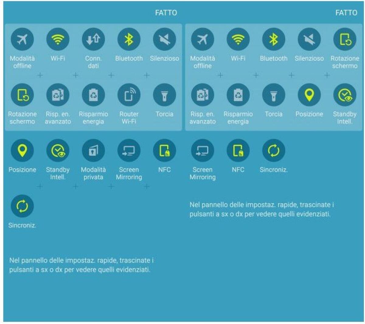 Come ripristinare i Toggle persi sul Galaxy S6 - 