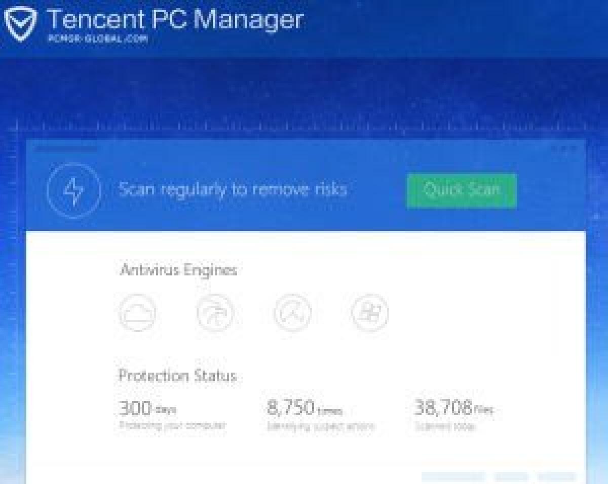 Antivirus Gratis per PC Windows: Tencent PC Manager - 