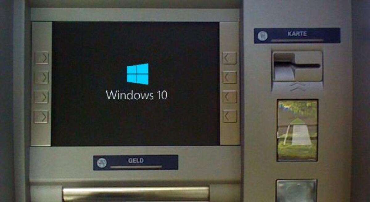 Anche i Bancomat verranno aggiornati a Windows 10 - 
