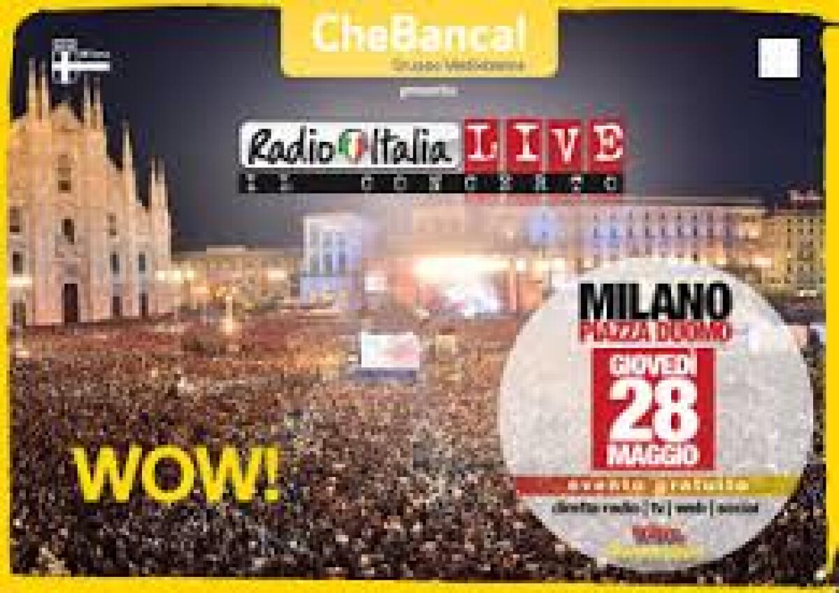 Radio Italia Live Il Concerto Italia Uno 11 Giugno 2015: info streaming - 