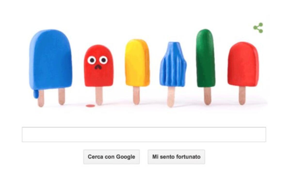 Doodle Google 21 giugno 2015 dedicato all'estate - 