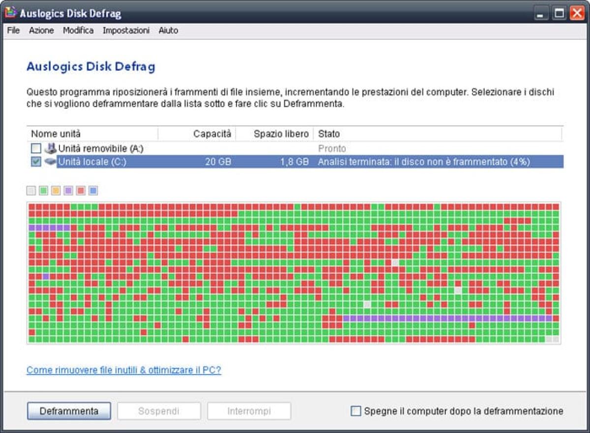 Velocizzare Windows deframmentando l'Hard Disk - 
