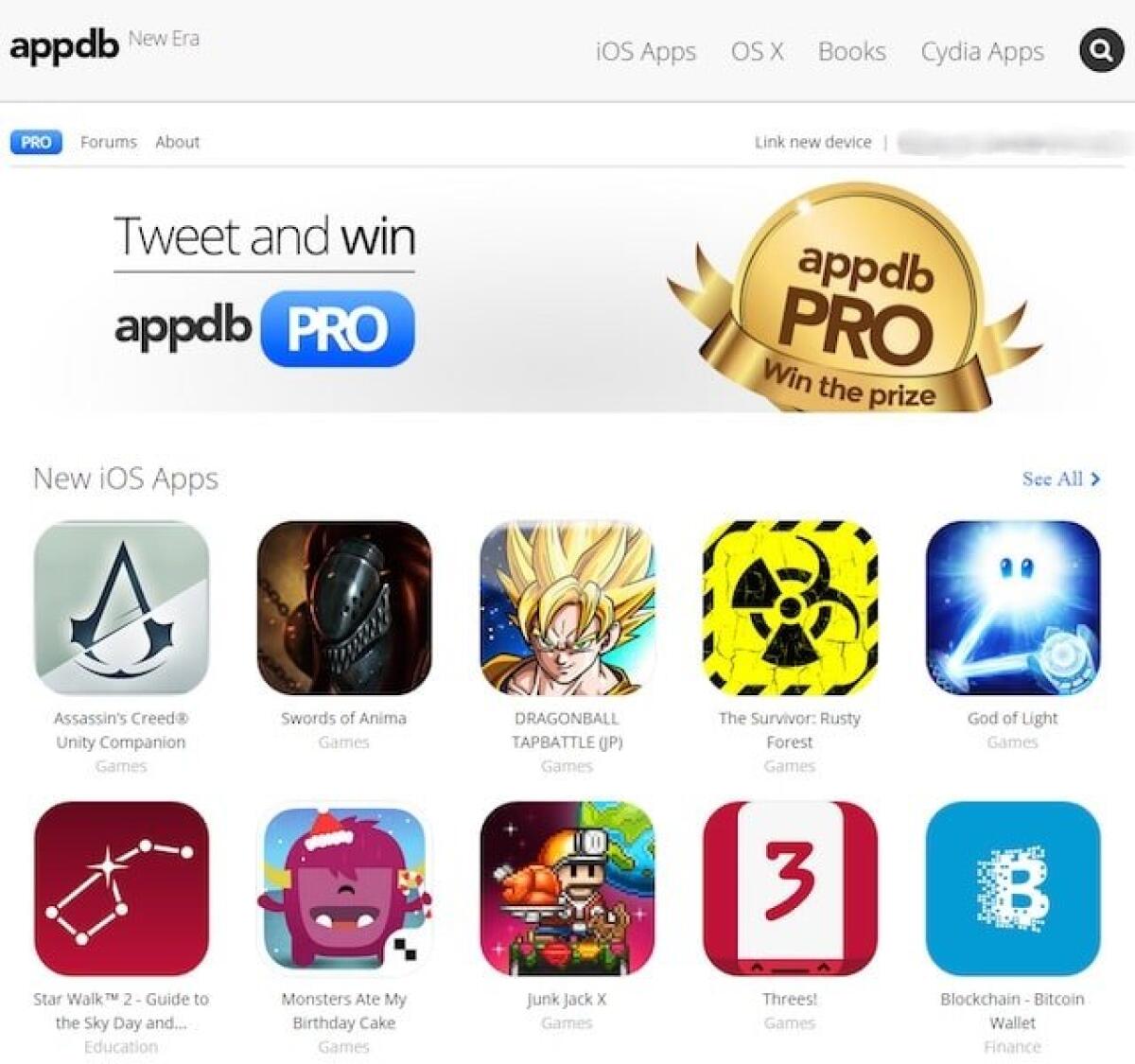 AppDB: scaricare app gratis iPhone, iPod, iPad - 