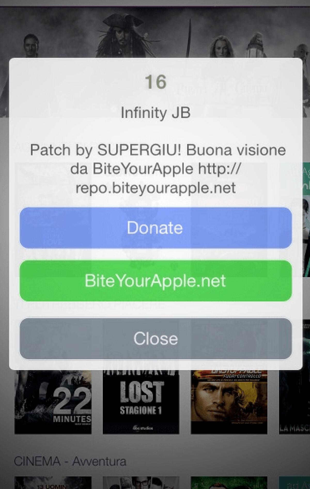 Mediaset Infinity 3.51 su iPhone, iPod e iPad con Jailbreak grazie a Infinity JB - 