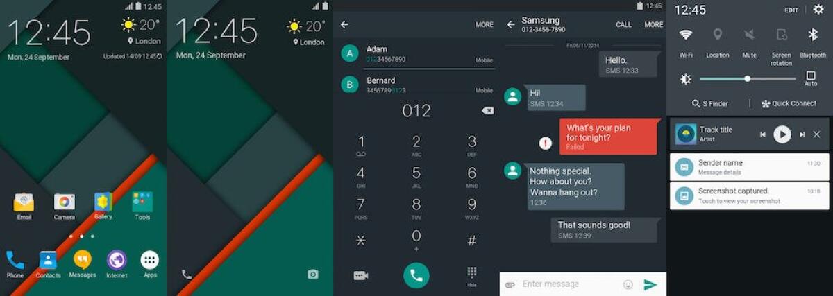Download 2 nuovi temi Material Design per Samsung Galaxy S6 - 