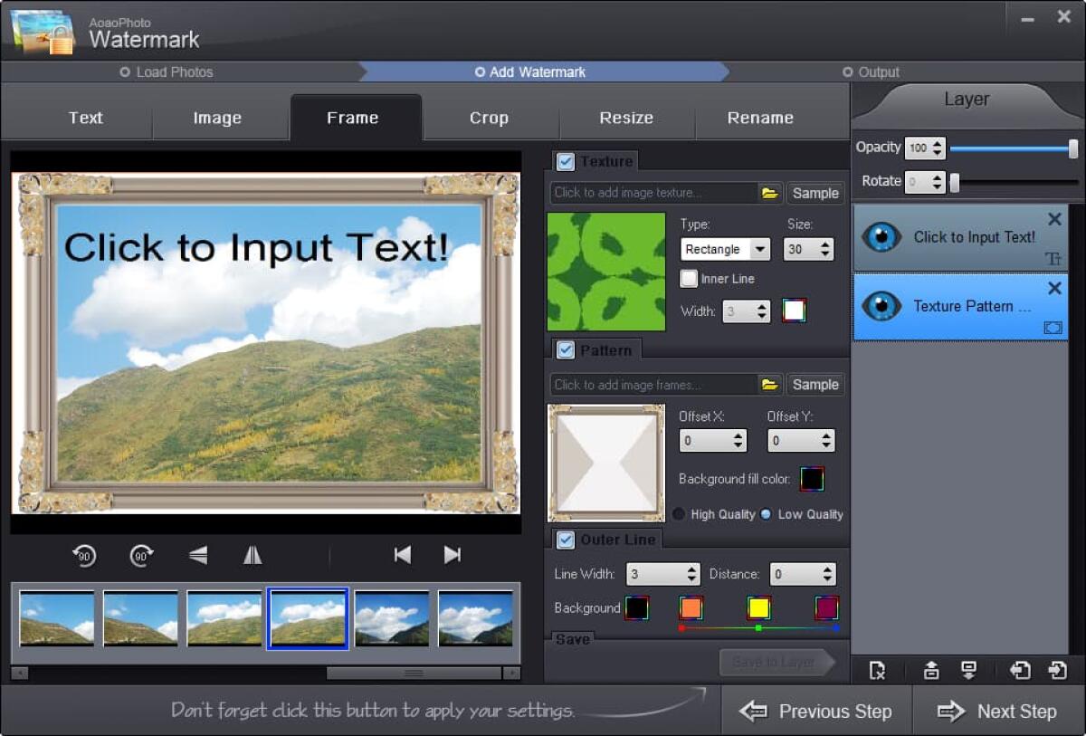 Applicare Watermark e filigrane alle foto - 