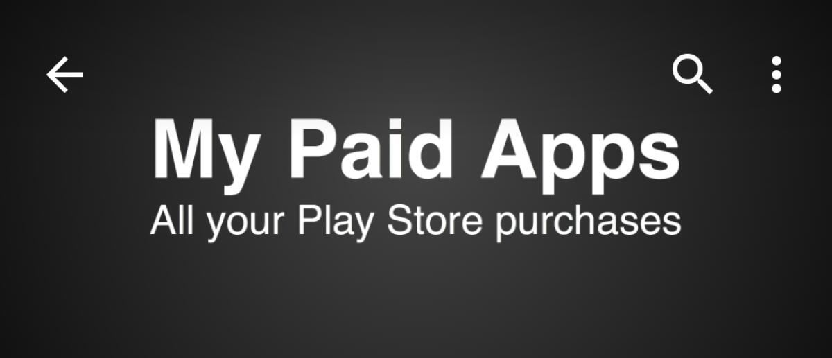 Trovare le App comprate sul Play Store con My Paid Apps - 