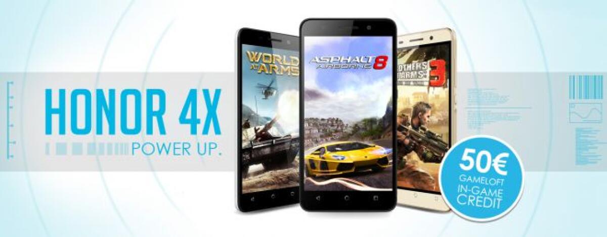 Gameloft regala 50 euro di credito a chi possiede Honor 4X - 