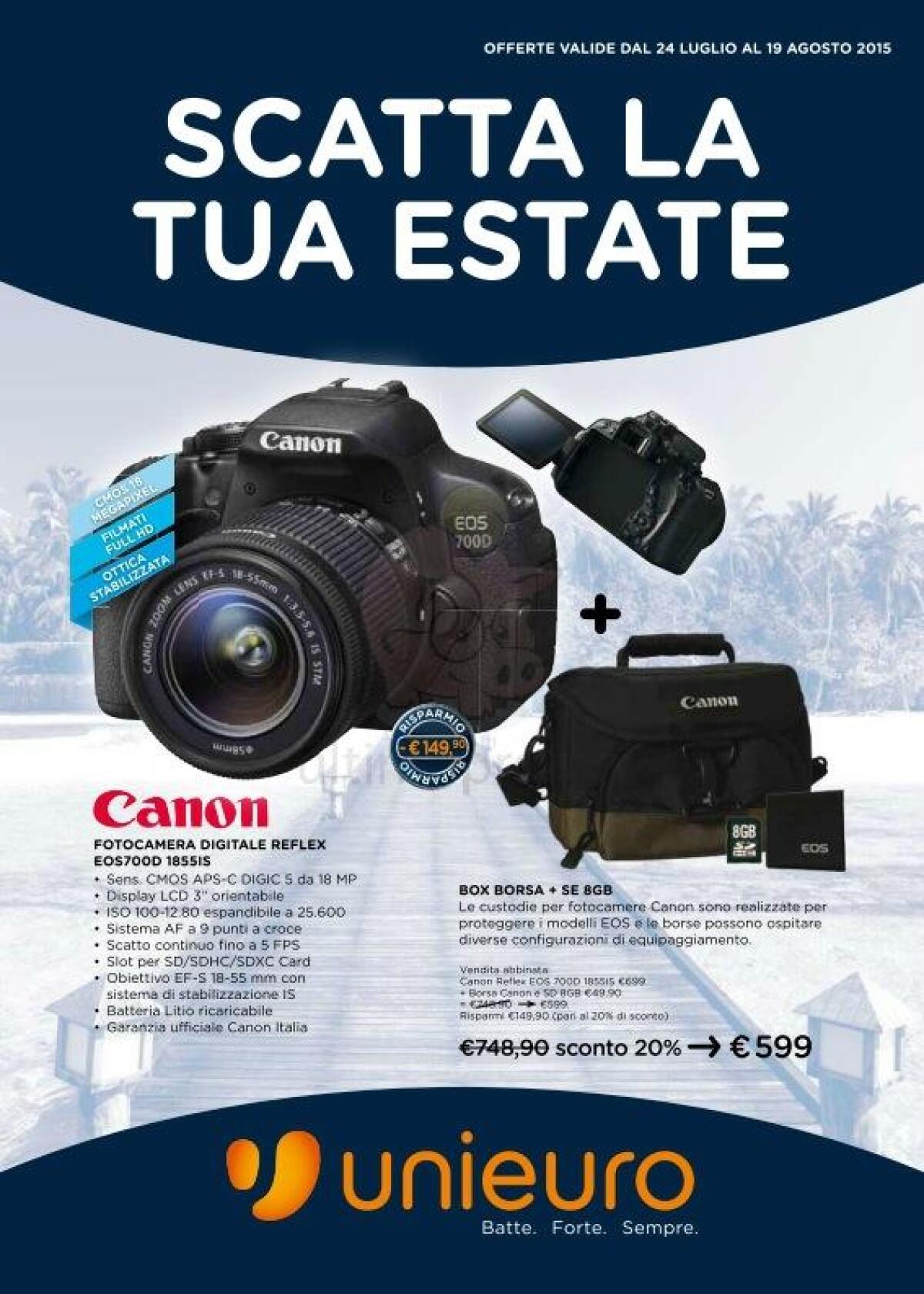 2 Volantini Unieuro su Fotografia ed Accessori - 