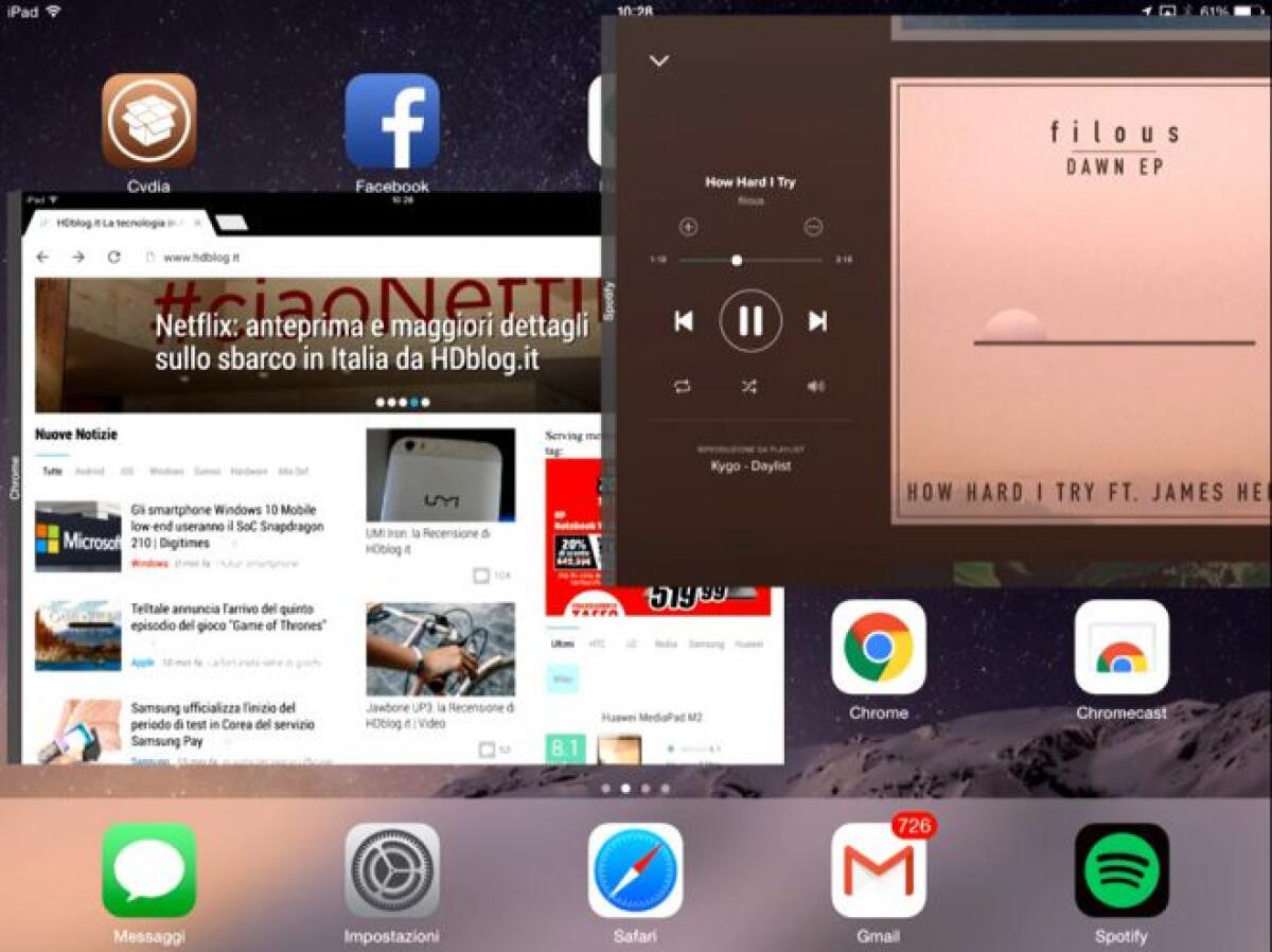 Multi-windows su iPhone, iPod, iPad con Mirmir - 