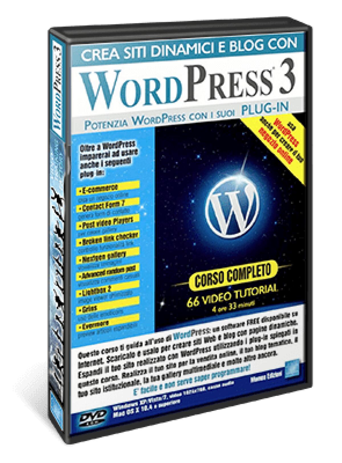 Video Corso Completo WordPress e plug-in per creare Siti Dinamici e Blog - 