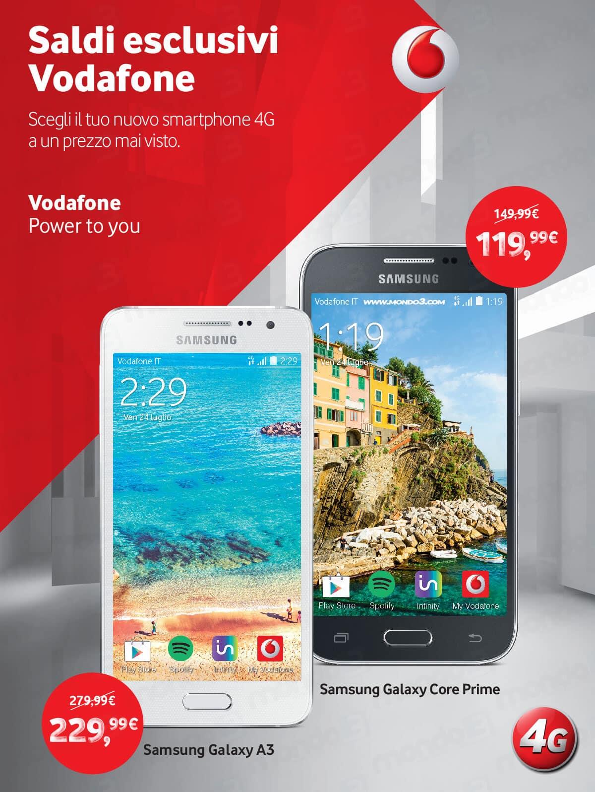 Saldi Esclusivi da Vodafone con tanti smartphone in super offerta - 