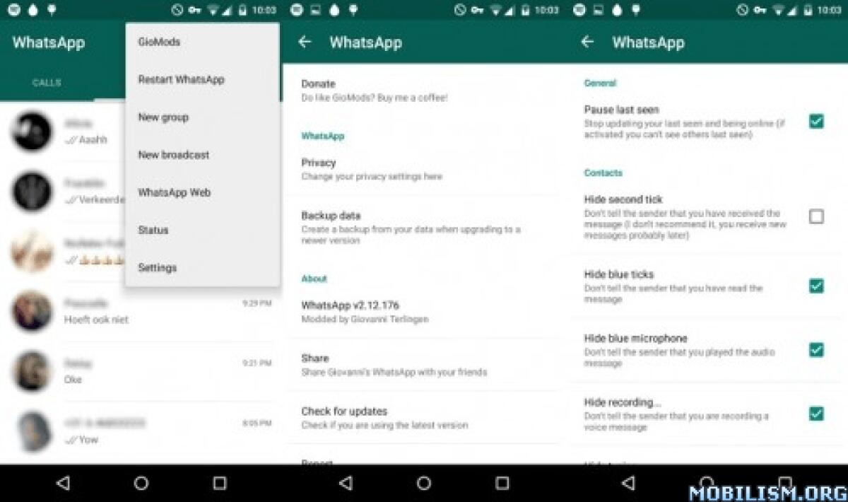 Download GioMods 2.12.248 APK per Android, versione modificata di WhatsApp - 