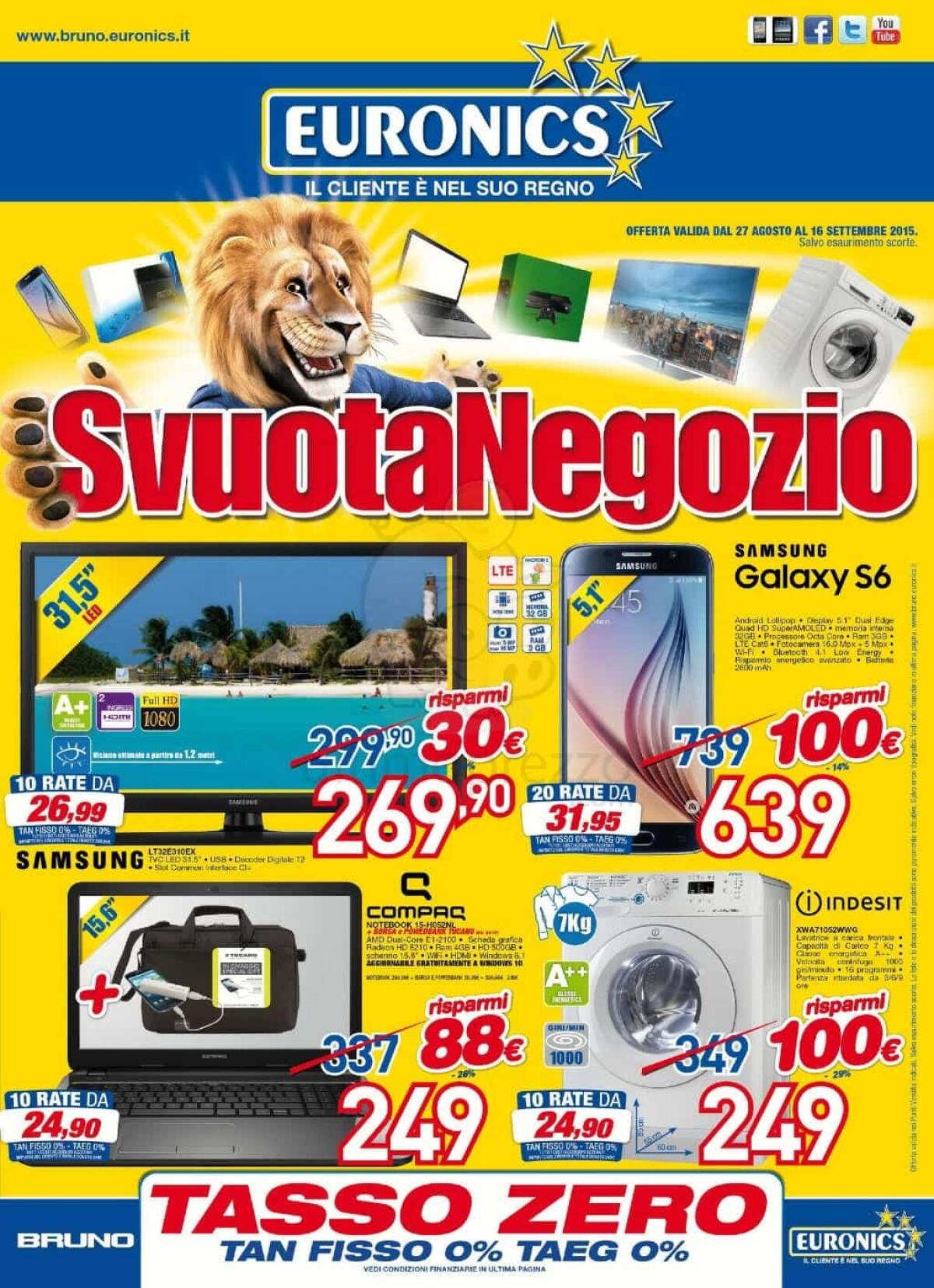 Da Euronics arriva lo SvuotaNegozio con tantissime offerte - 