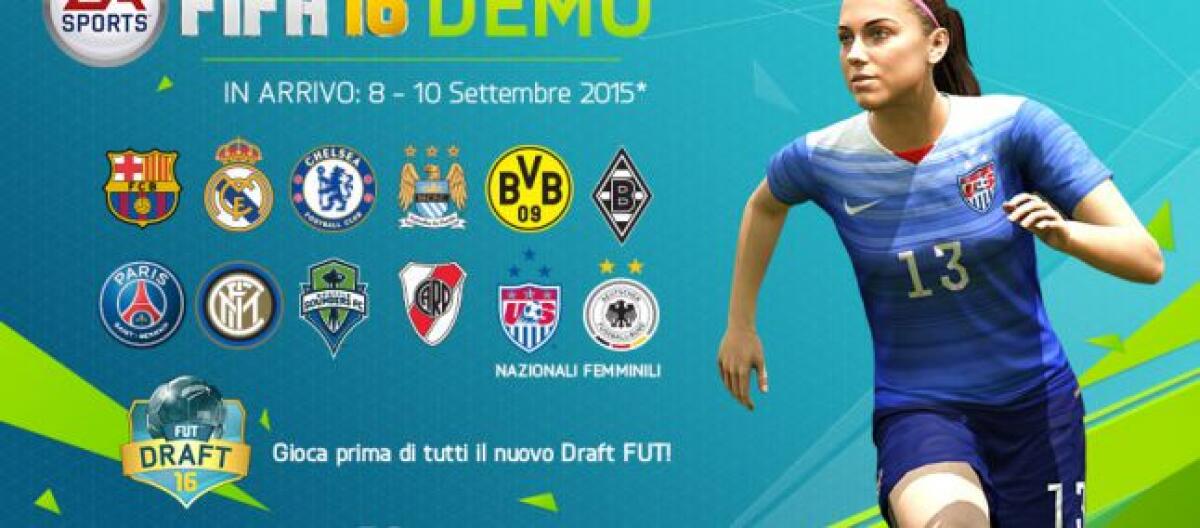 Demo FIFA 16 uscirà l'8 Settembre - 