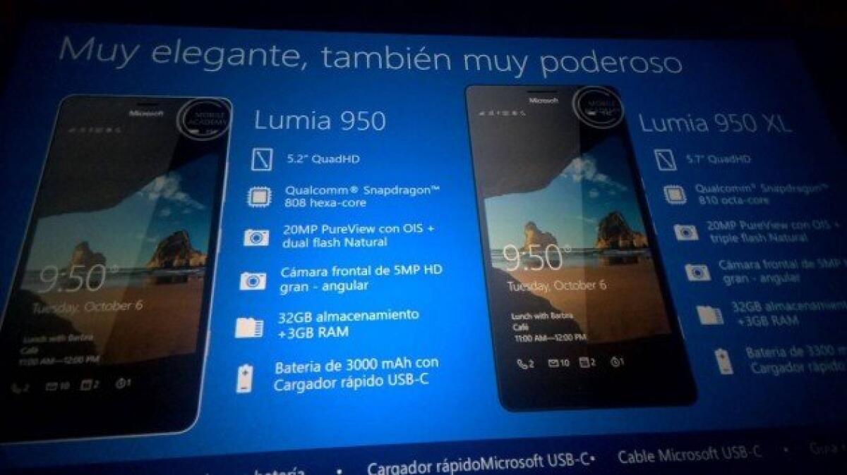 Microsoft Lumia 950: Scheda Tecnica e Caratteristiche Tecniche - 