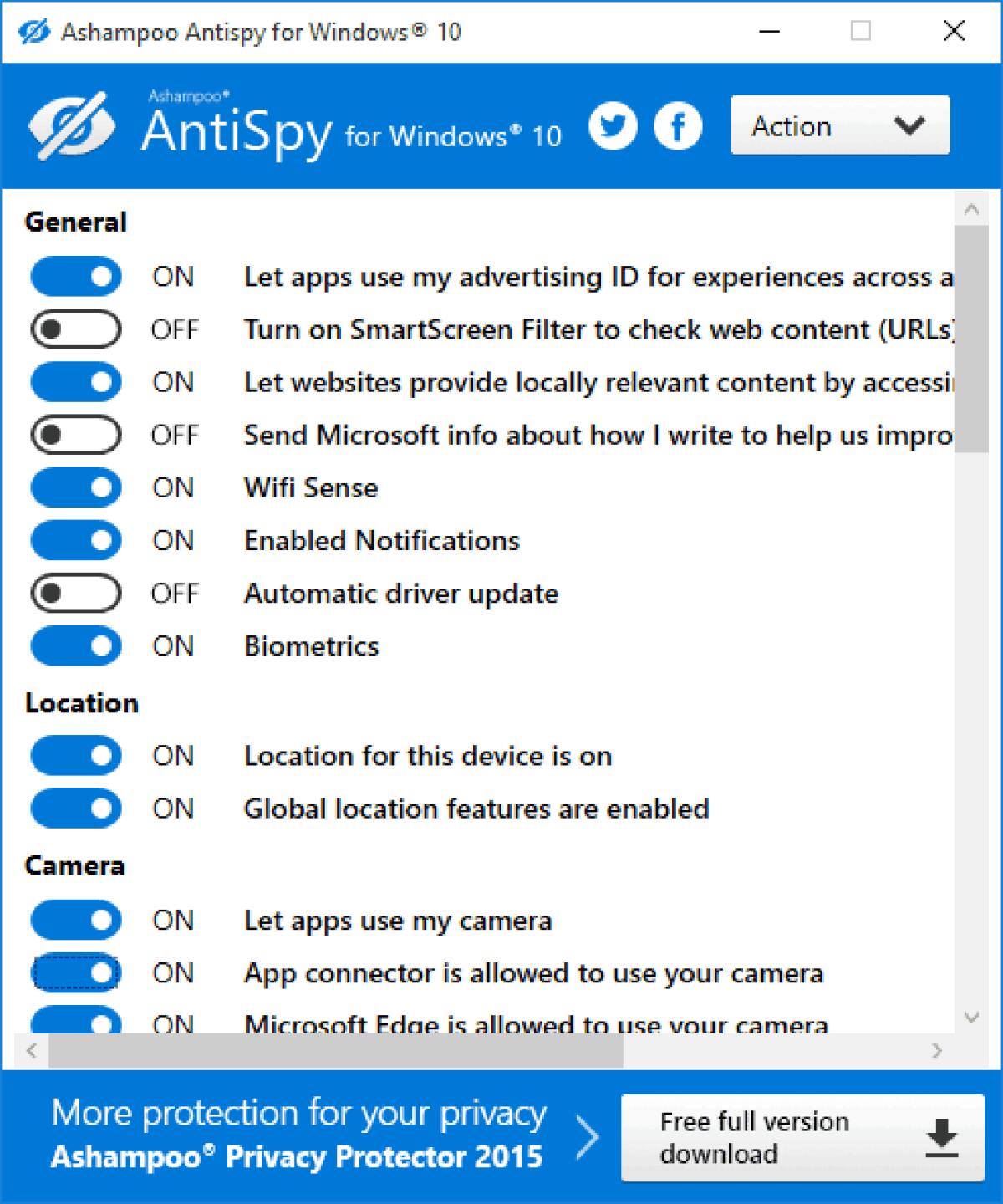 Windows 10 ti spia, difenditi con Ashampoo AntiSpy - 